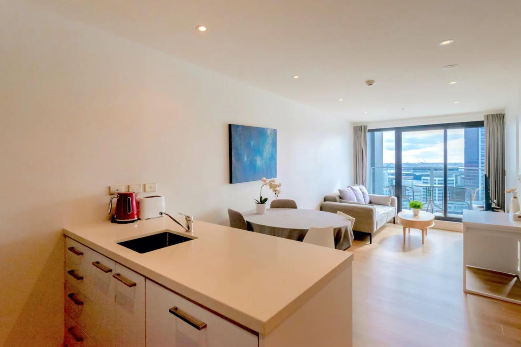 Skytower And City View 2 Bedroom Apartment On High Floor أوكلاند المظهر الخارجي الصورة